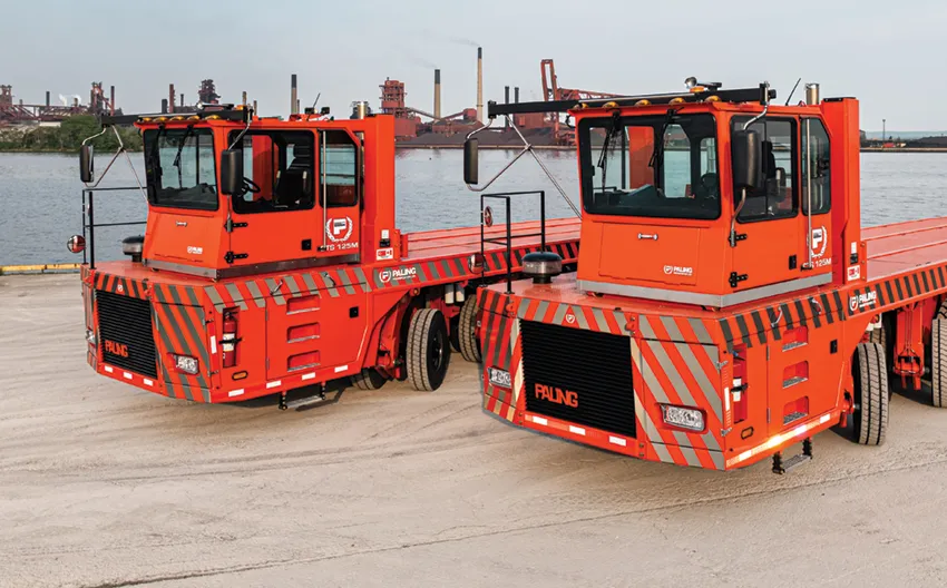 Two paling transporters